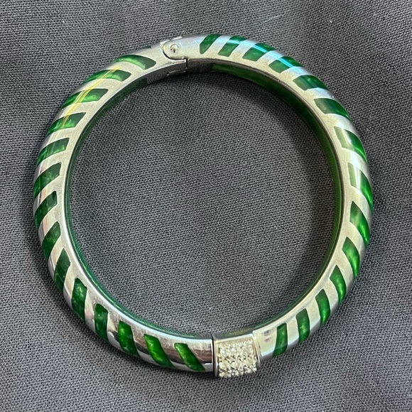 Angelique de Paris Green with white topaz Bracelet - Picture 3 of 4